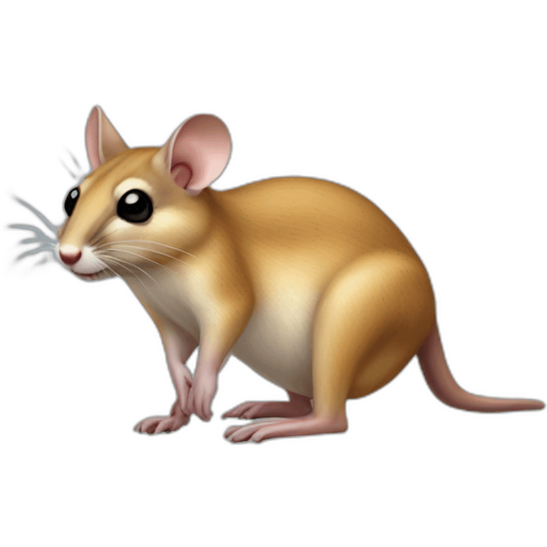 realistic full body kangaroo rat emoji