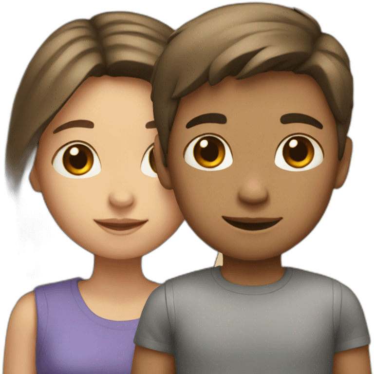 Girl and boy emoji