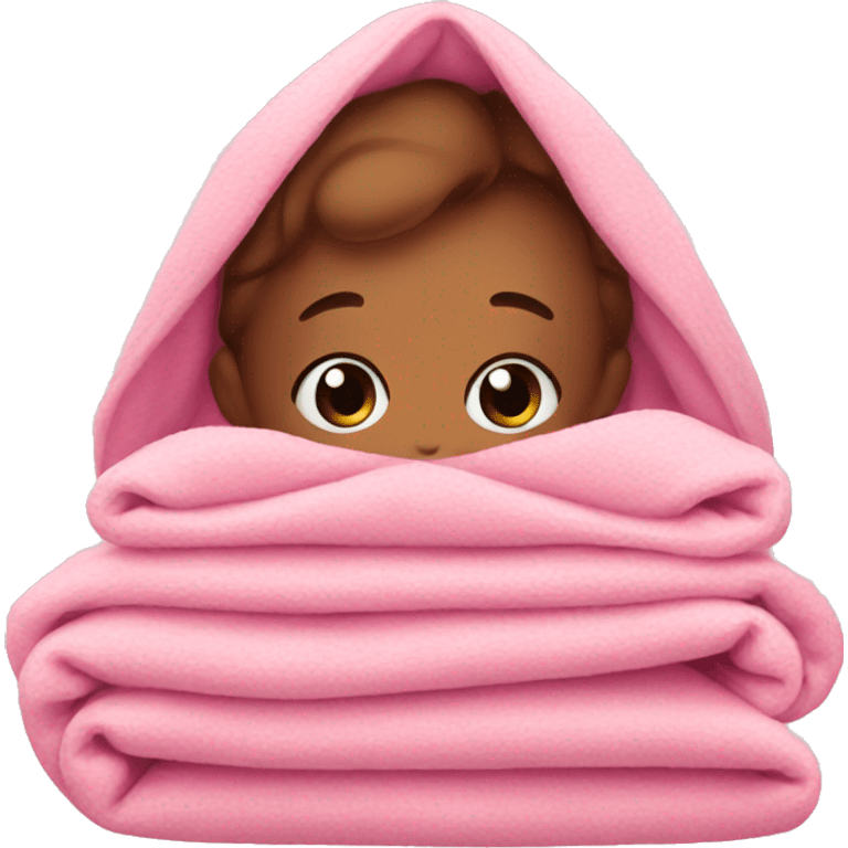 Cute pink blanket emoji