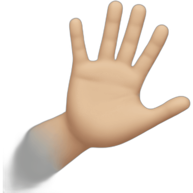 hand with a magnet emoji