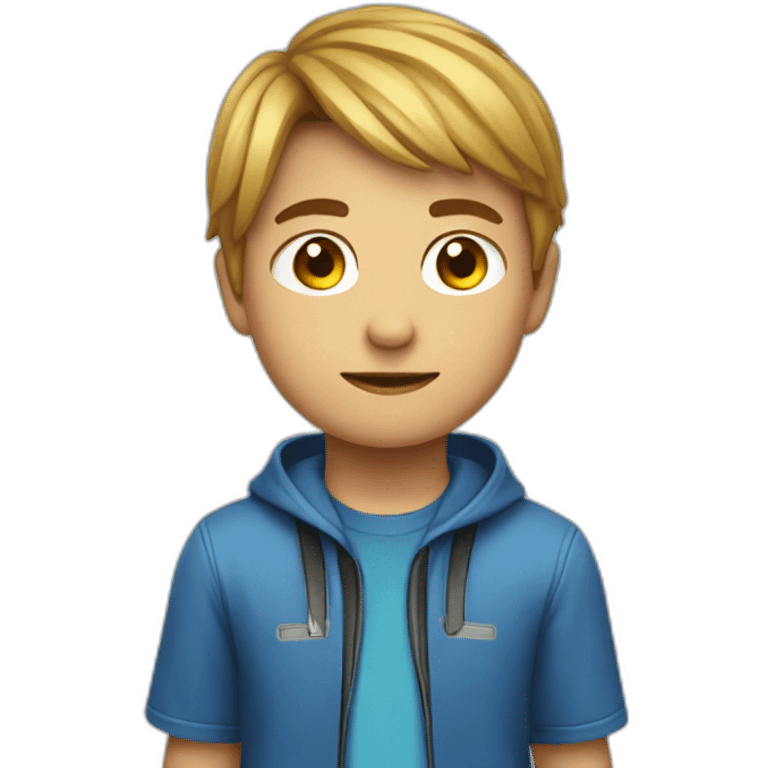 Un niño gaming emoji