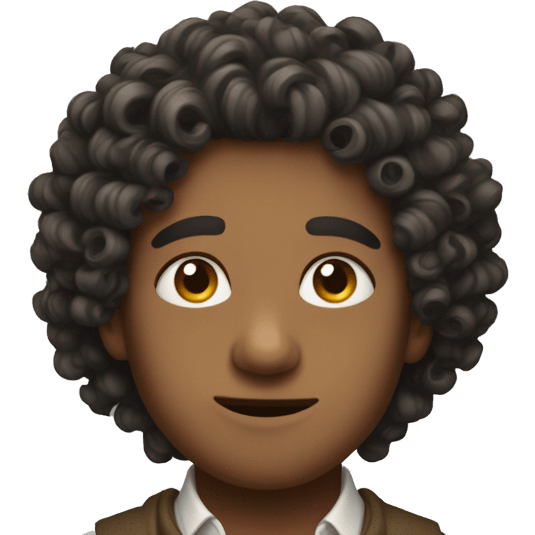 curly heir emoji