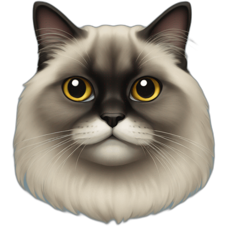 black himalayan cat emoji