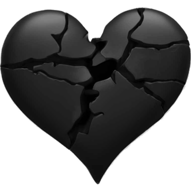 Black broken heart  emoji