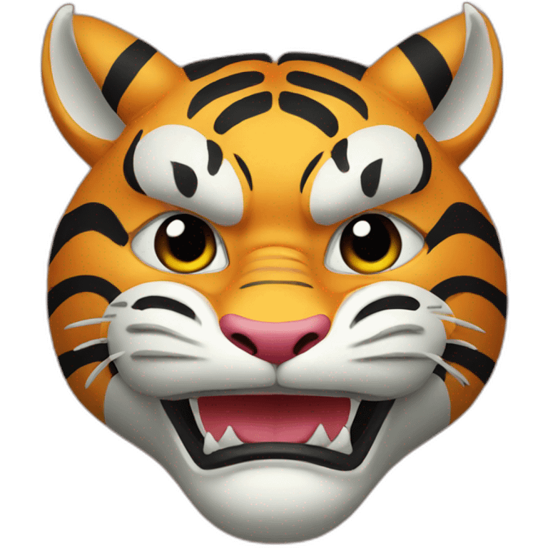 dragon tiger Japanese mask emoji