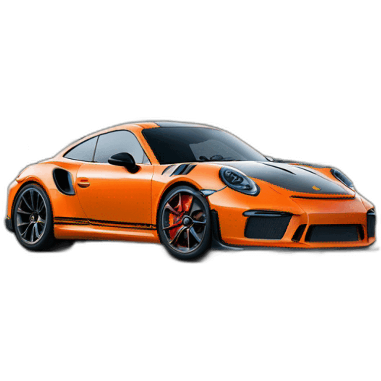 Grenouille dans une porche 911 gt3 rs emoji