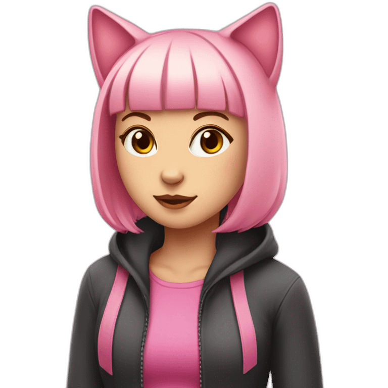 pink-bobbed-cat-girl emoji