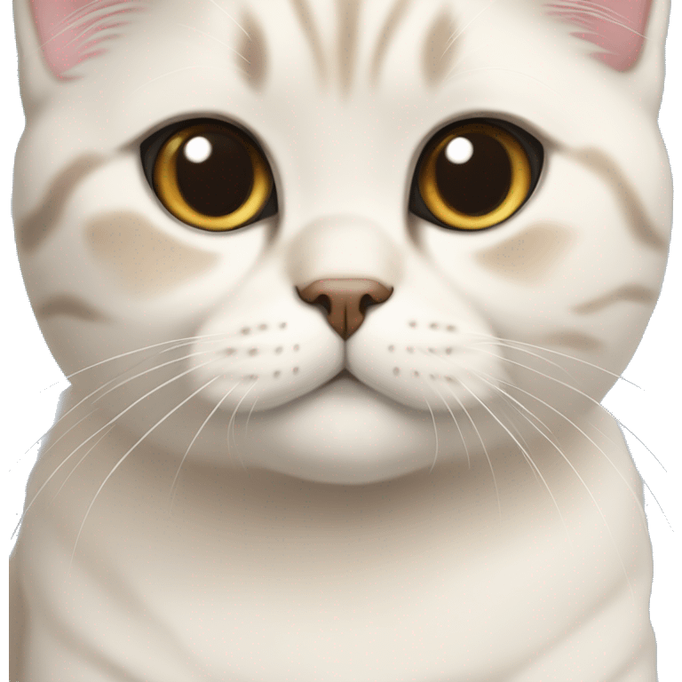 scottish fold color point cat emoji