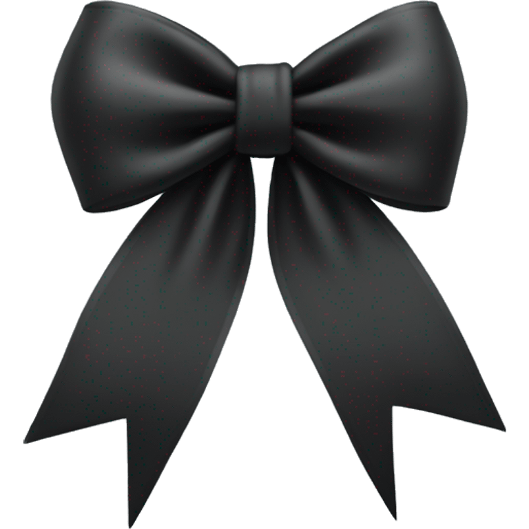 Black coquette bow with only back in it and no other colour  emoji