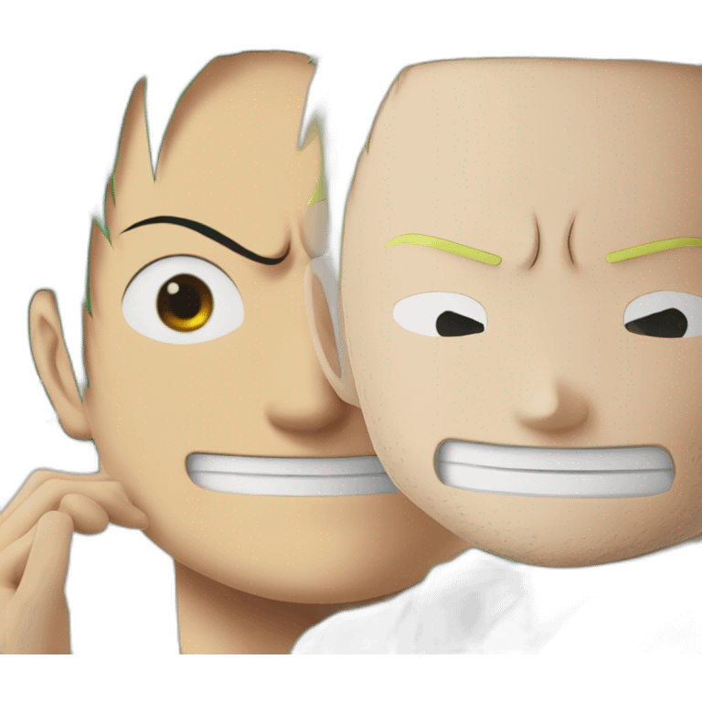 Luffy And zoro emoji