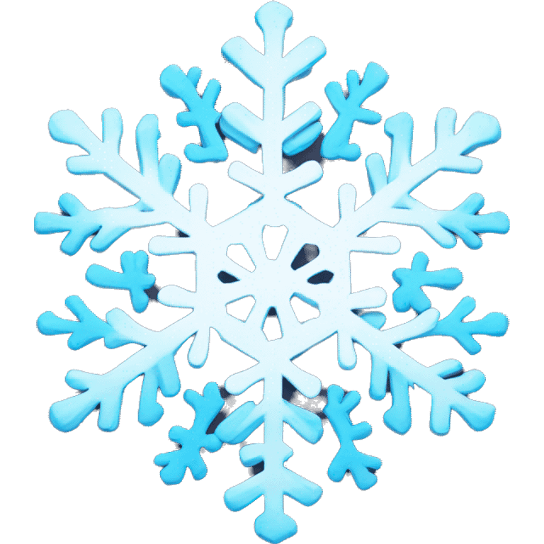 snowflake with circle blue background emoji