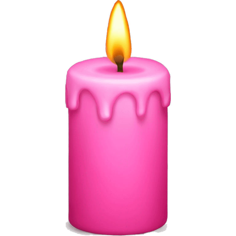 Pink candle  emoji