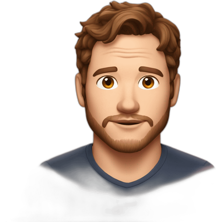 Chris Pratt brunette emoji