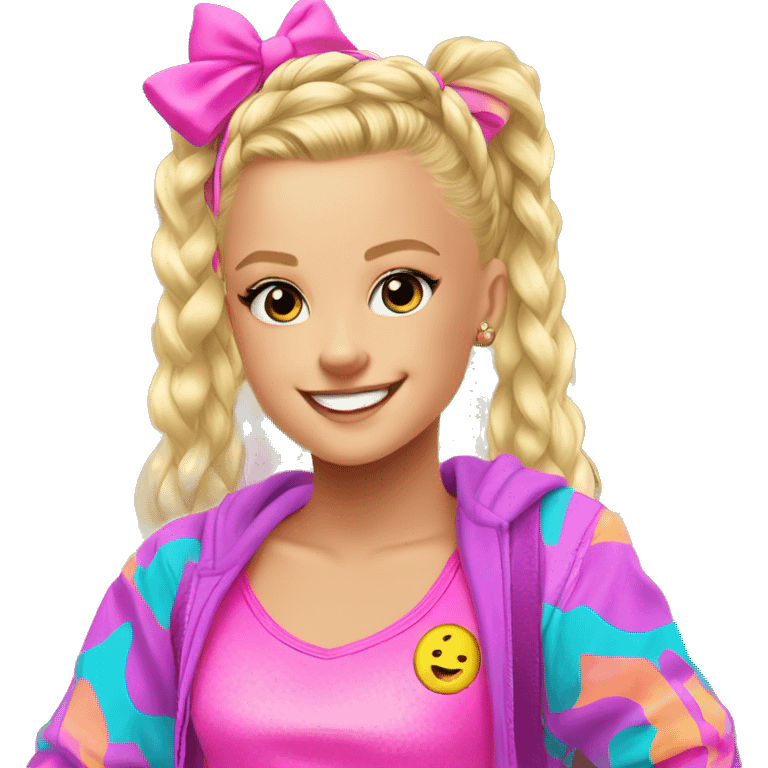 Jojo Siwa's vibrant lifestyle emoji