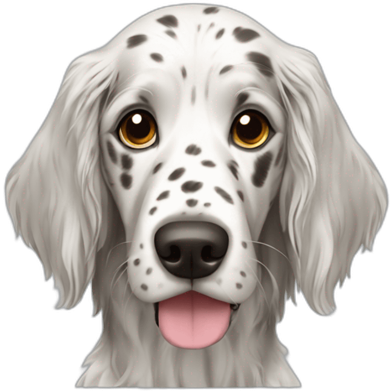 dog english setter emoji