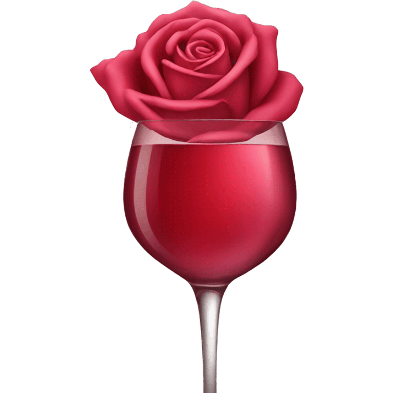 Rose wine  emoji