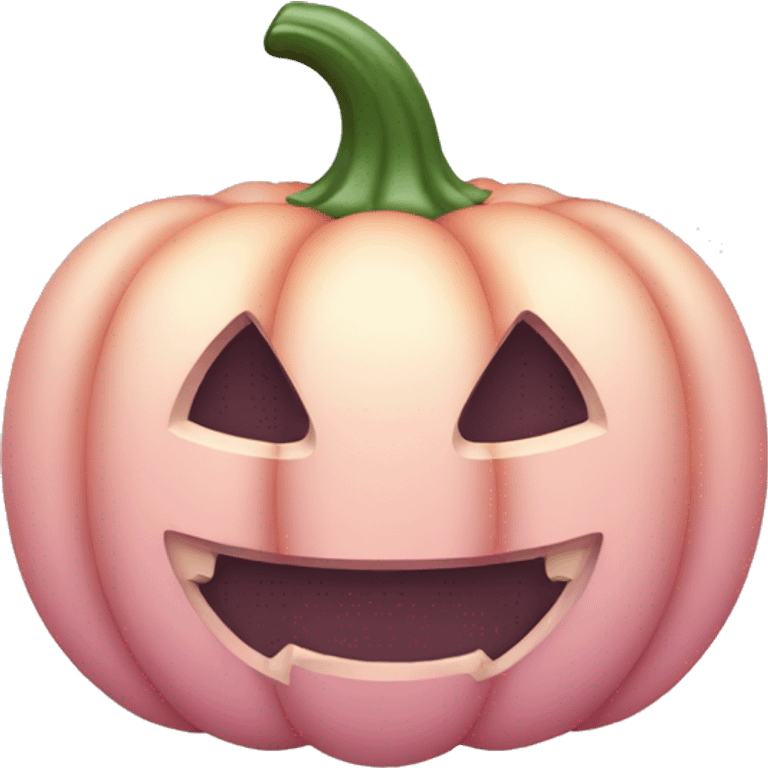 Pastel pink pumpkin emoji