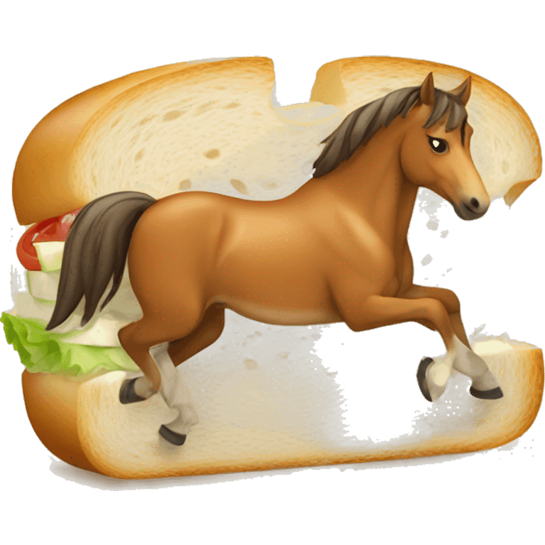 horse on sandwich  emoji