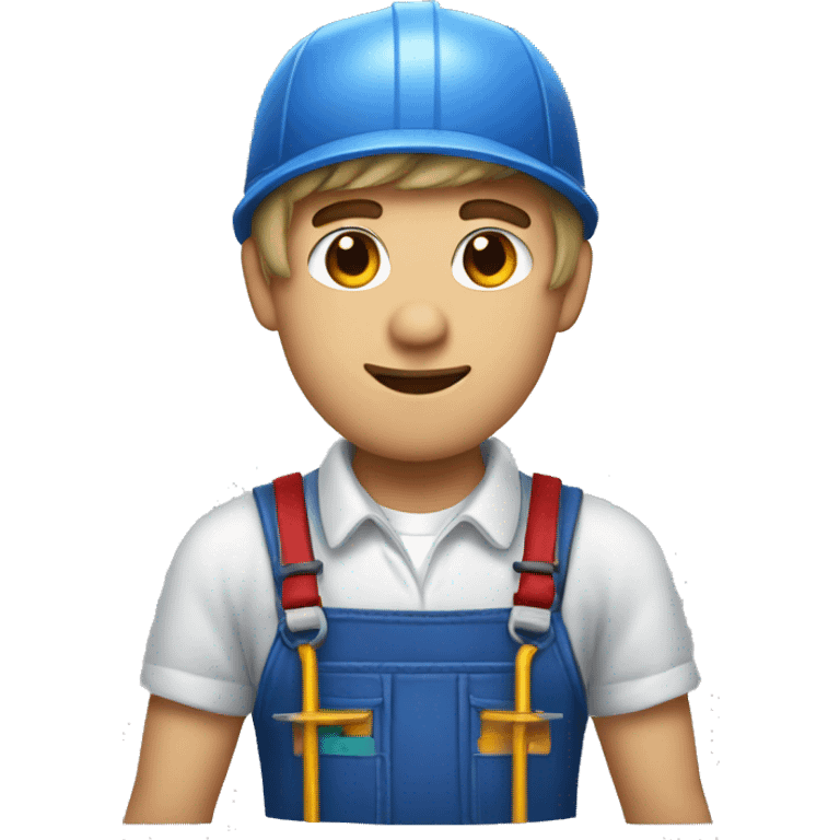 Justin Bieber as a plumber emoji