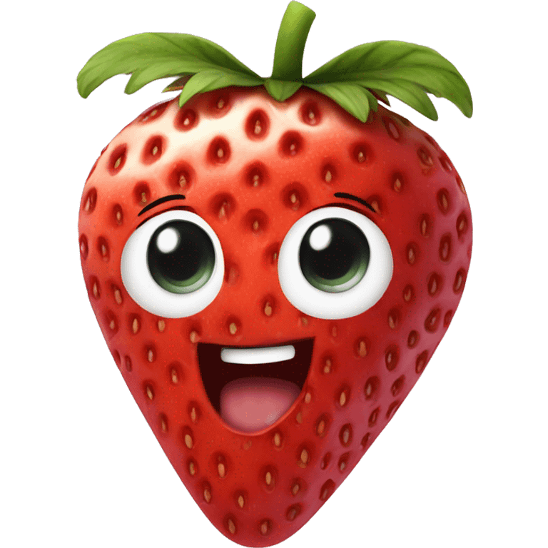 One strawberry emoji