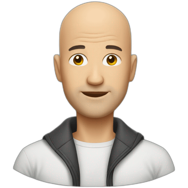 A bald man  emoji