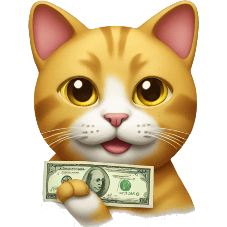 Money cat emoji