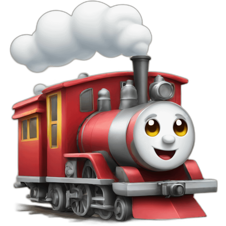 happy funny train emoji