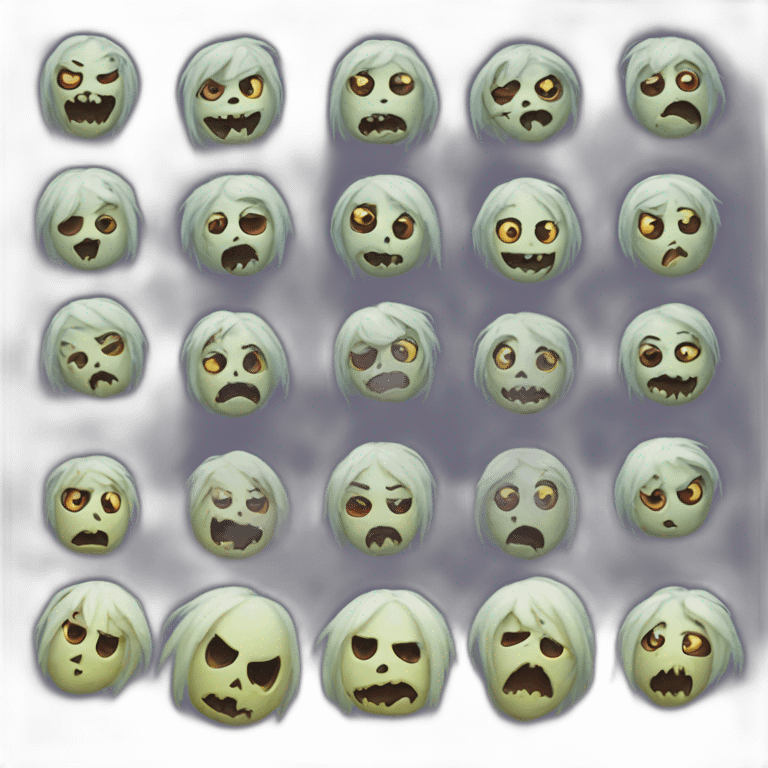 Haunted halloween emoji