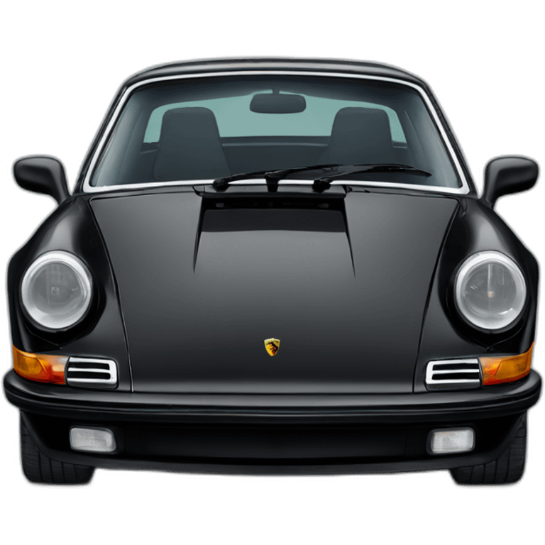 Black Porsche 911 emoji