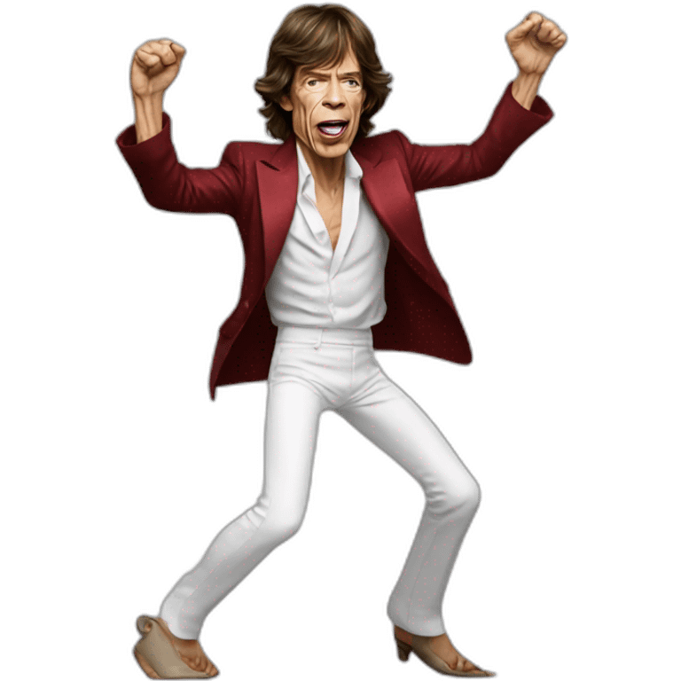 Mick Jagger bailando emoji