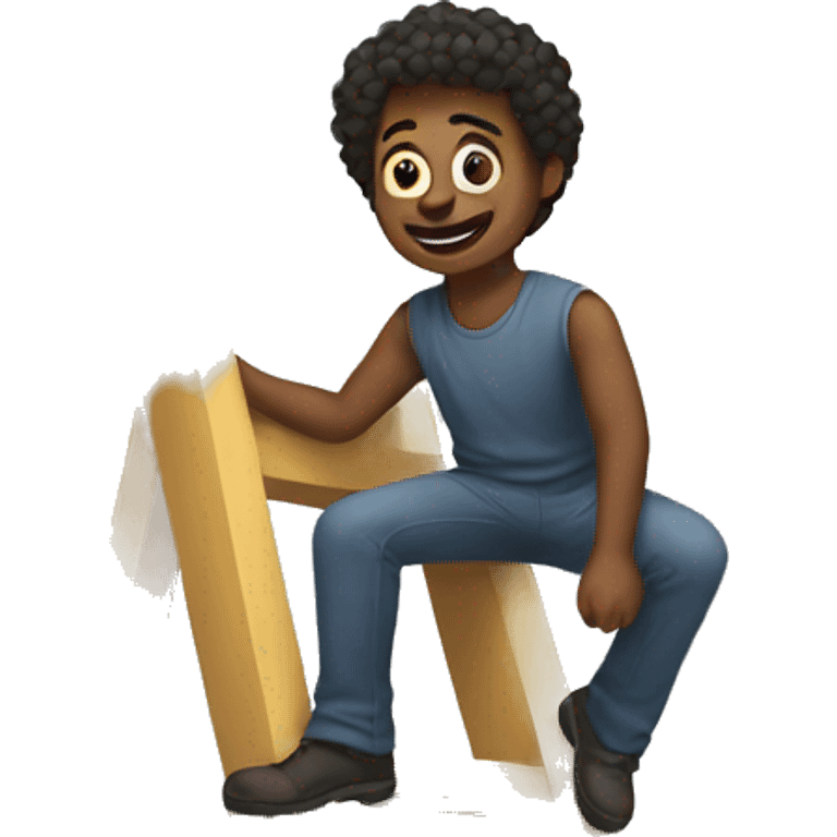 Seth on a ladder emoji