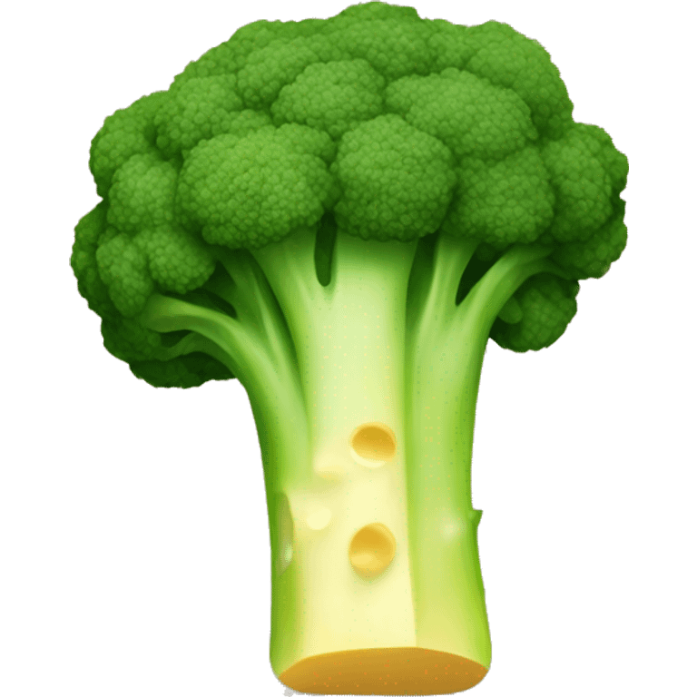 Broccoli with cheese  emoji