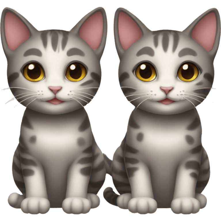 two cats lucky 13 emoji