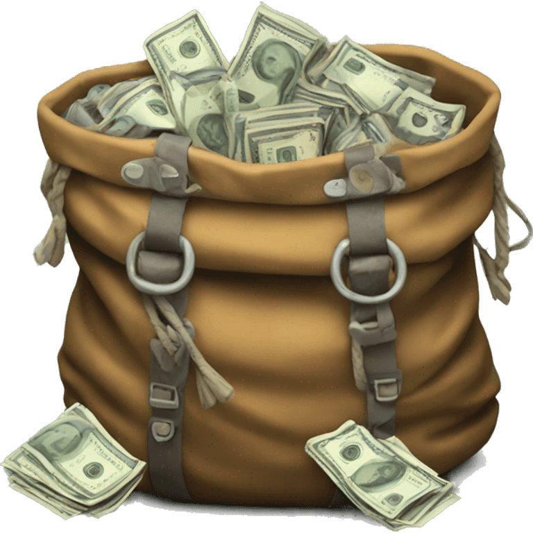 Viking overloaded bag with money emoji