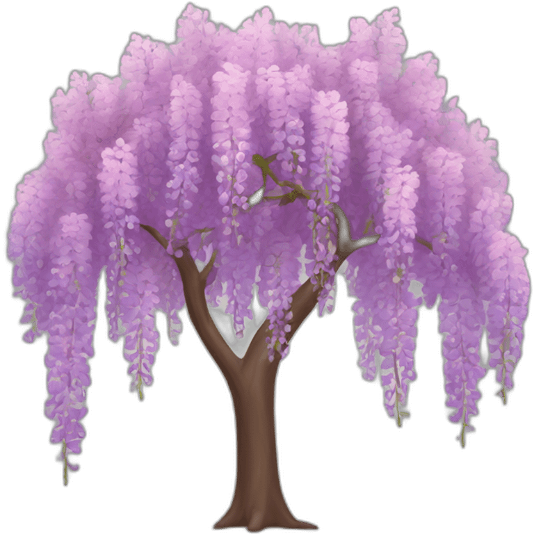 Pink wisteria tree emoji