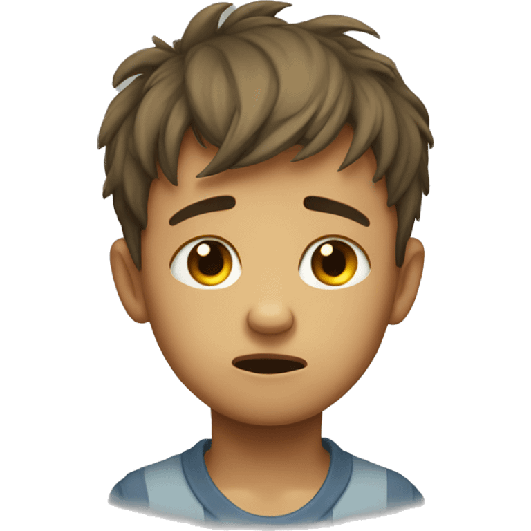 The crying boy emoji