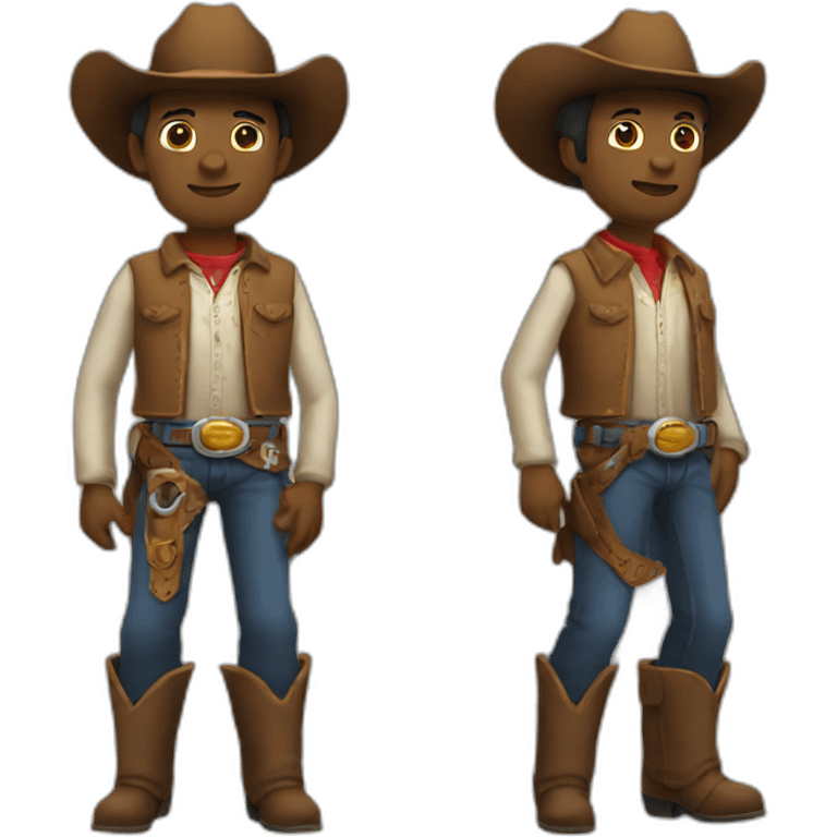 cowboy without arms and without legs emoji