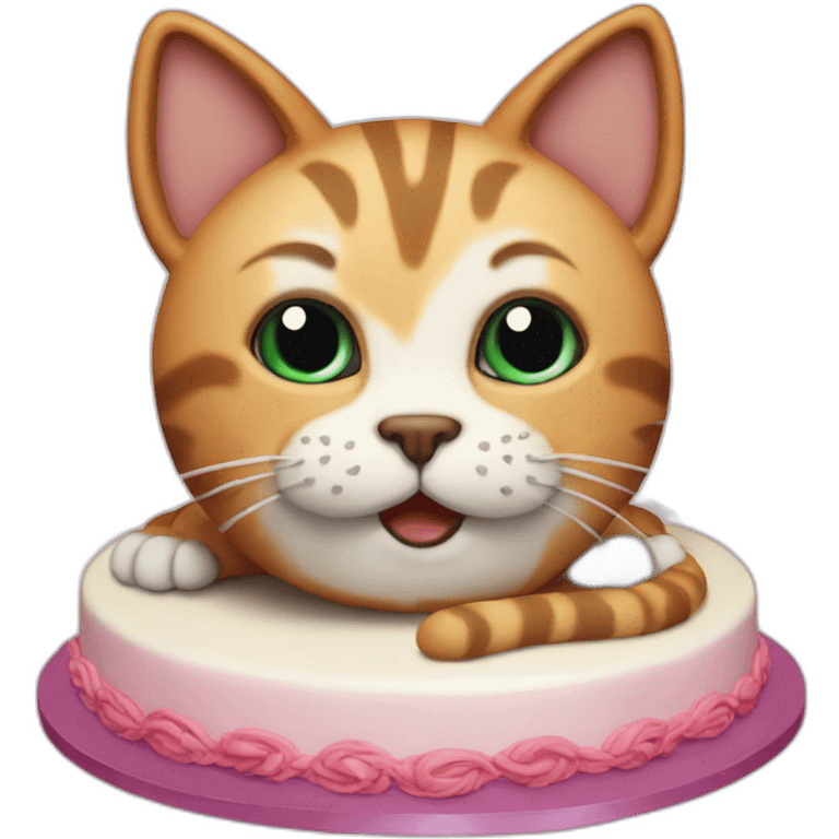 Cat-cake emoji