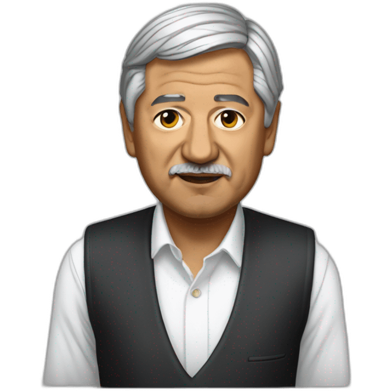 hyper realistic andres manuel lopez obrador emoji