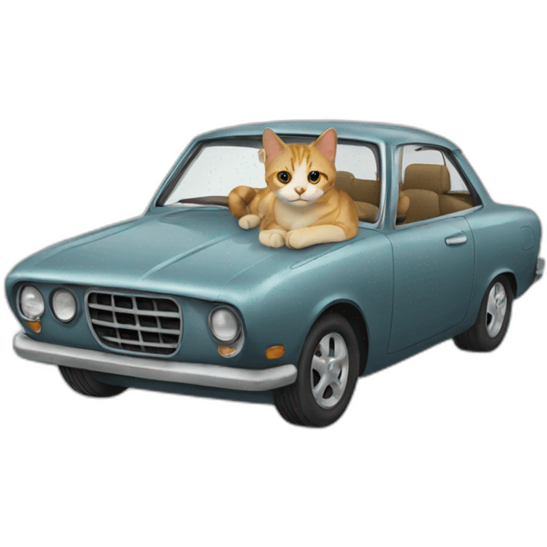 Car cat emoji