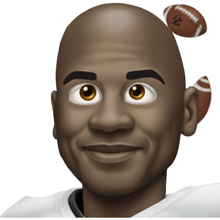 Michael Jordan playing nfl emoji