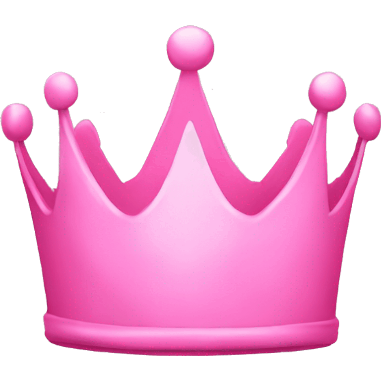 Cute pink crown emoji