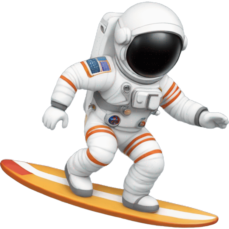 astronaut surfing emoji