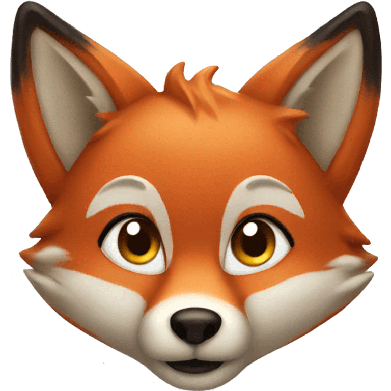 Christmas fox emoji