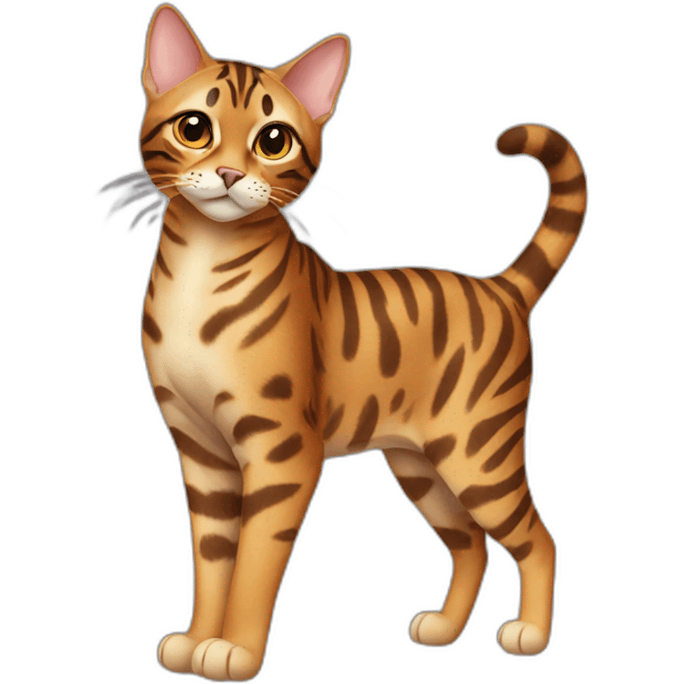 Bengal Cat Full Body emoji