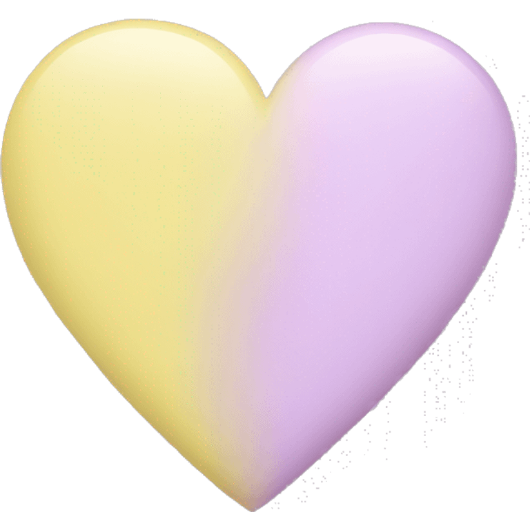 Pastel yellow heart emoji