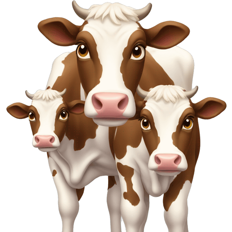 two cows emoji