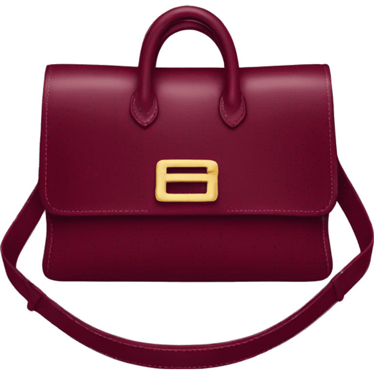 Hermes bag in burgundy  emoji