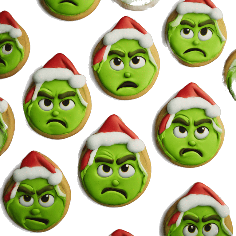 Grinch cookies emoji