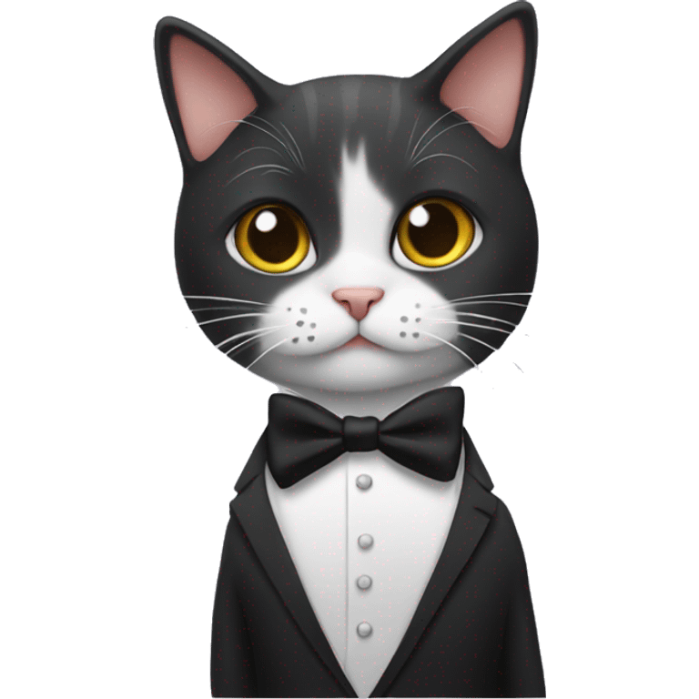 cat in a tux cute silly emoji